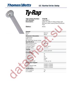 TY527M datasheet  